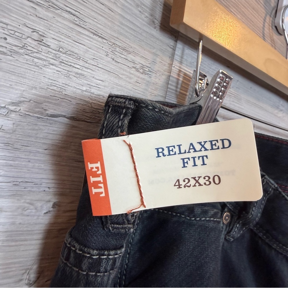 NWT Tommy Bahama Cayman Island Relaxed Fit Jeans Black Overdye 42x30 - Picture 5 of 8
